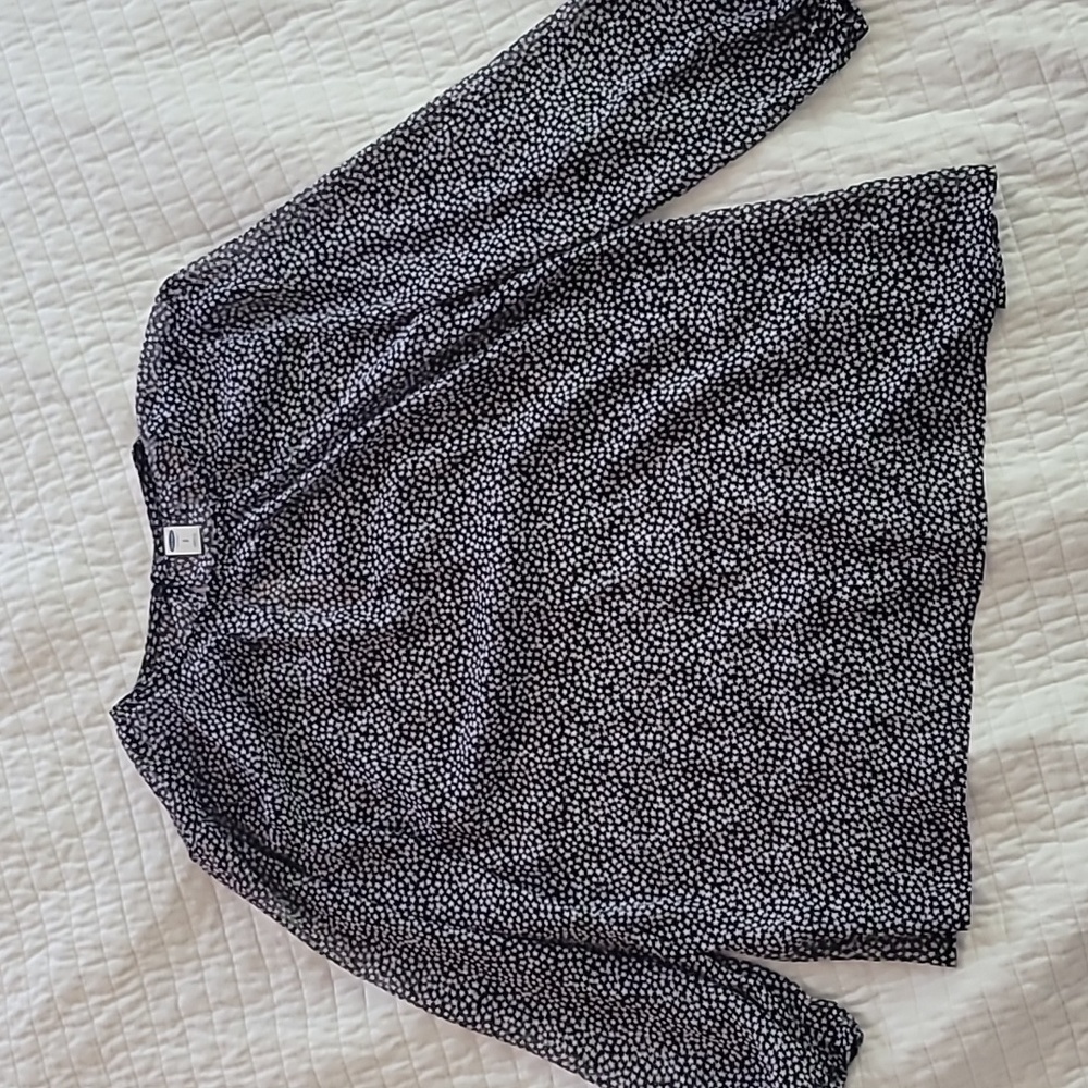 Star Pattern Sheer Blouse Old Navy NWT